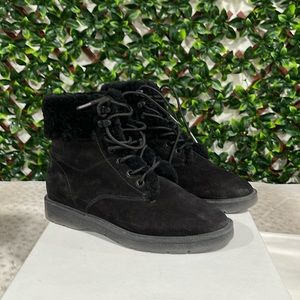 Vince. Suede shearling lined hiking boot